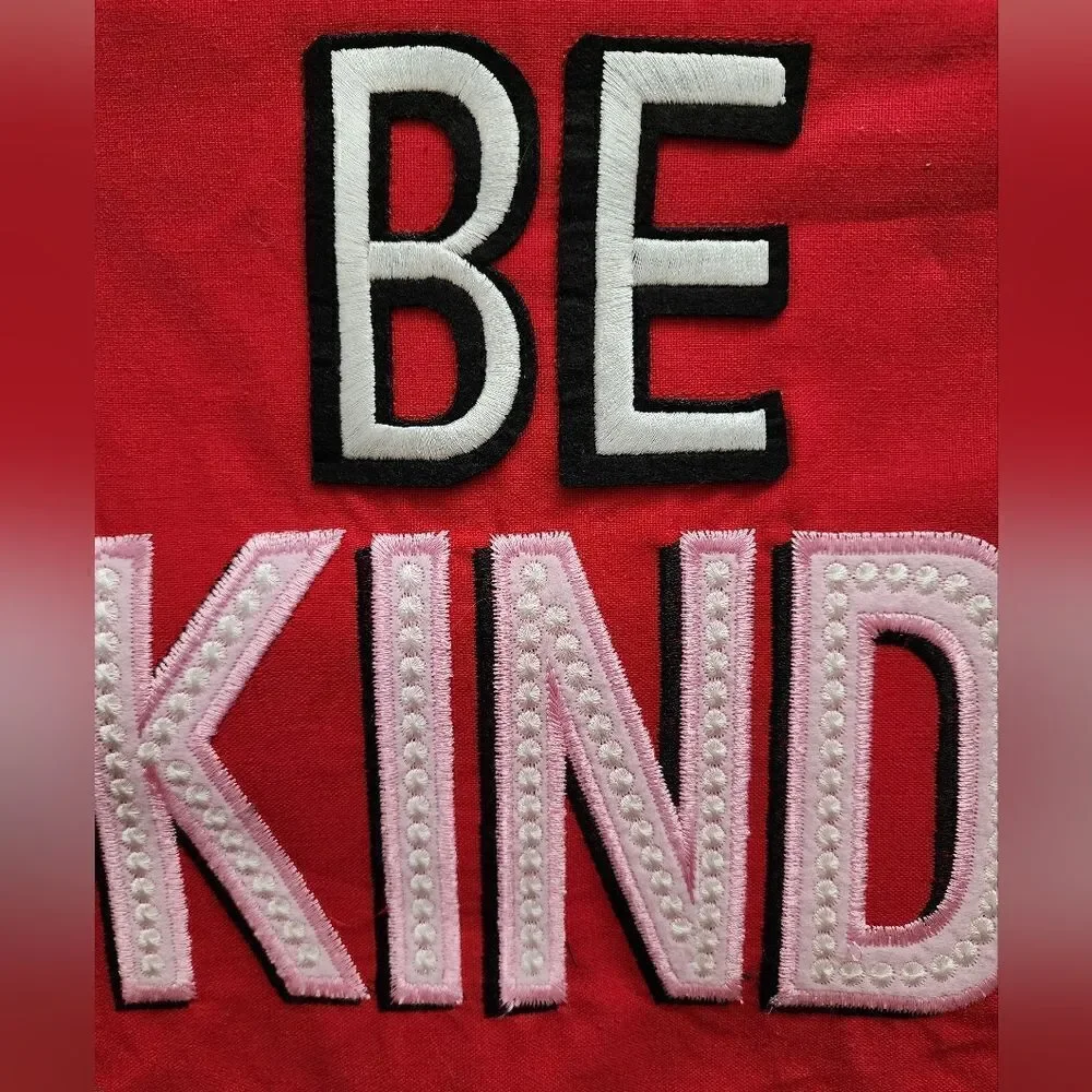 New Way To Celebrate Valentine Red Be Kind Banner Hanging Fabric Wall Decoration